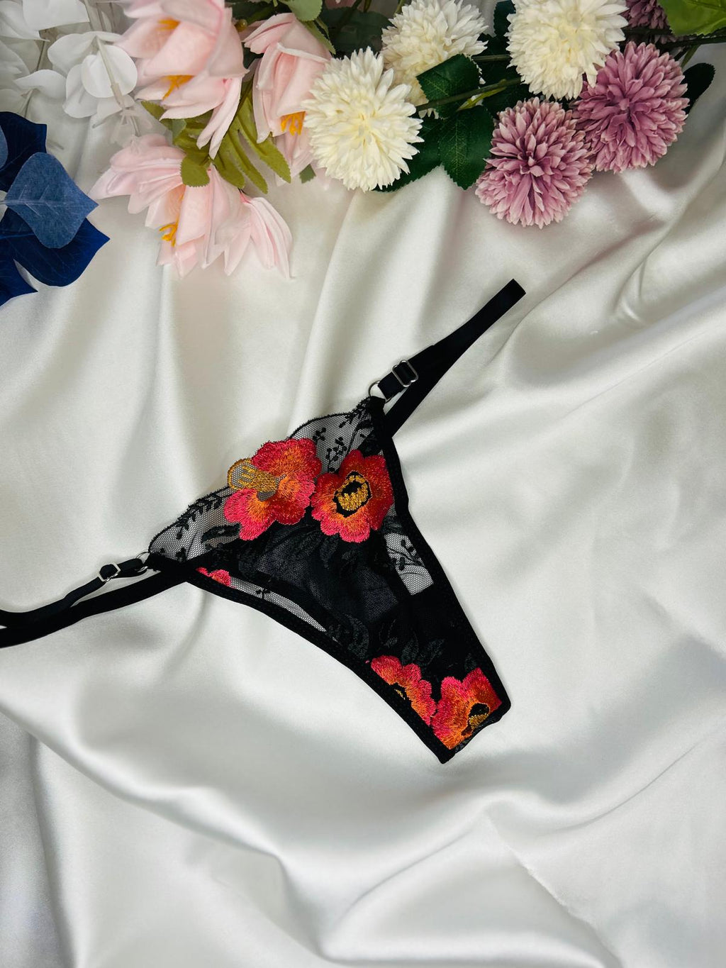 Signature Crimson & Black Lace Set