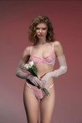 SAEVRA Blush Floral Lace Set