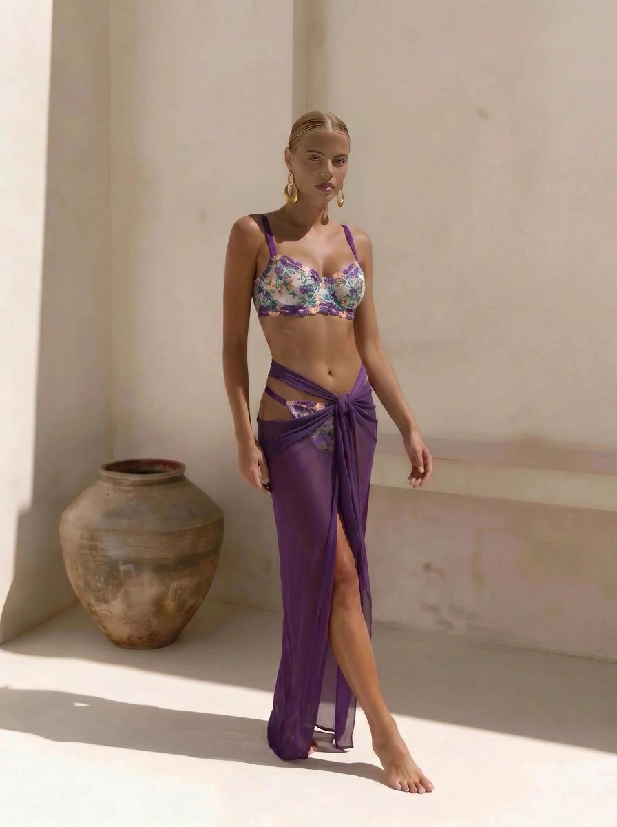 Mystic Purple Lace Set