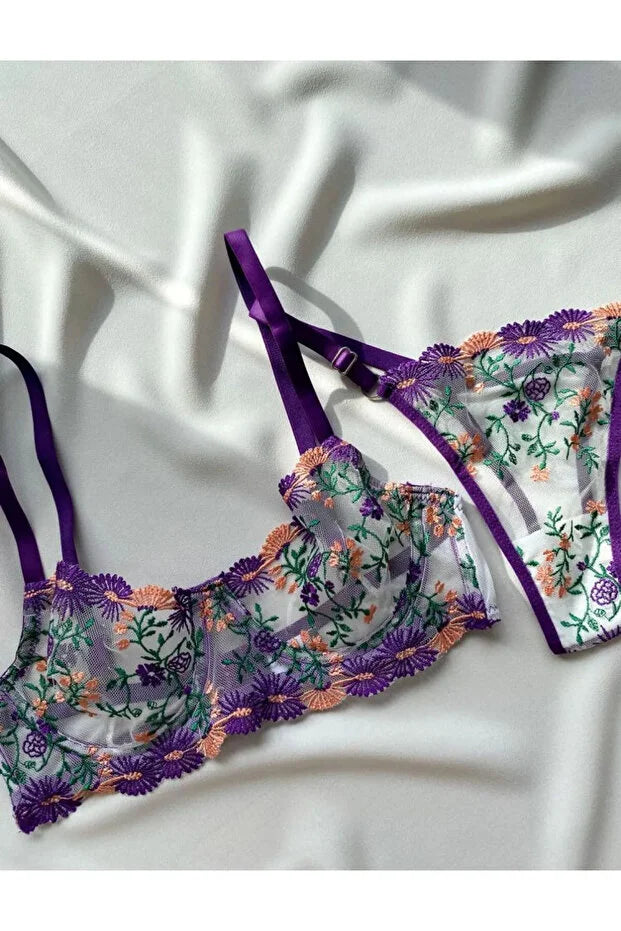 Mystic Purple Lace Set