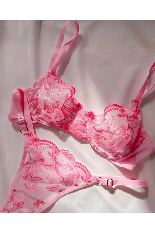 Blush Floral Lace Set