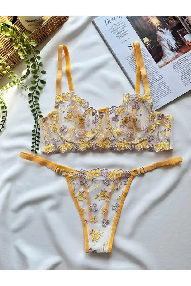Sunlit Lilac Lace Set