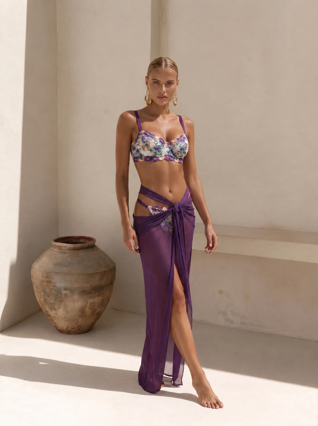 Mystic Purple Lace Set