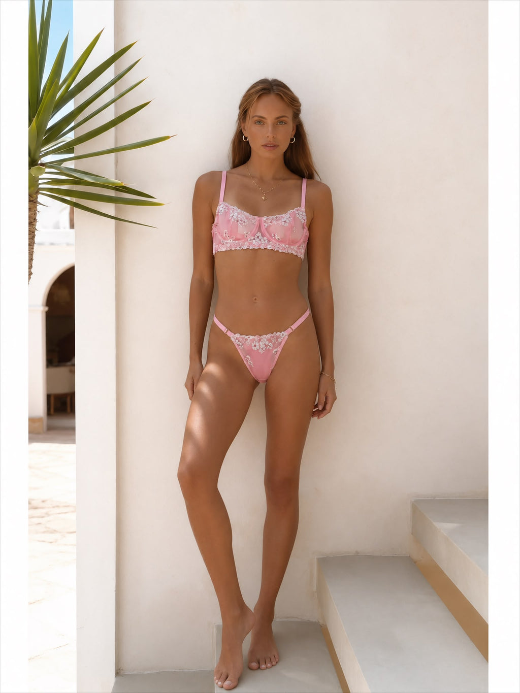 Amethyst Floral Lace Set