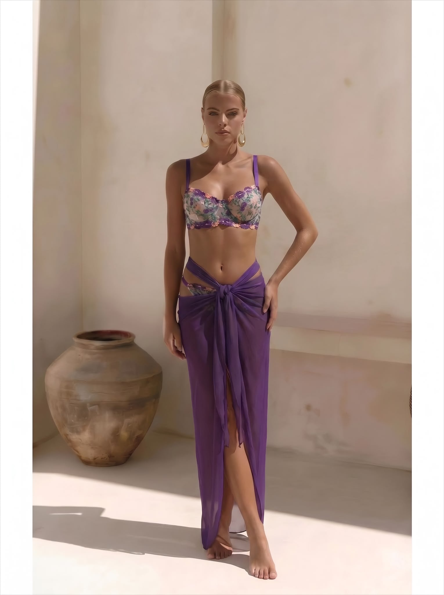 Mystic Purple Lace Set
